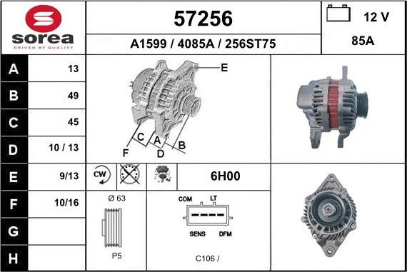 EAI 57256 - Alternateur cwaw.fr