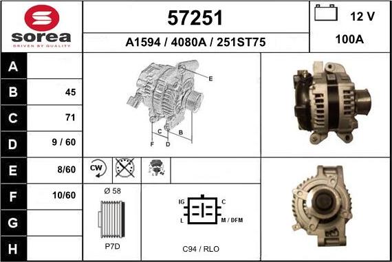 EAI 57251 - Alternateur cwaw.fr