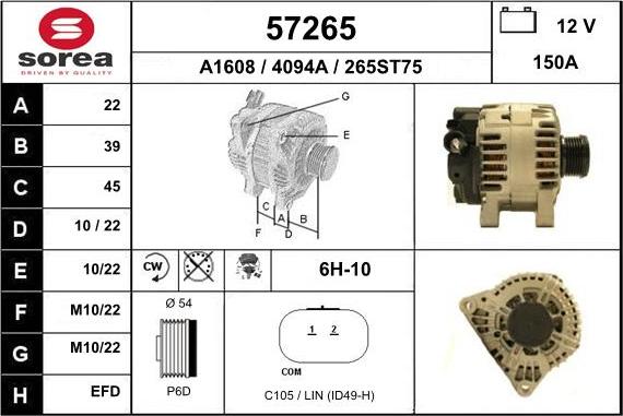 EAI 57265 - Alternateur cwaw.fr