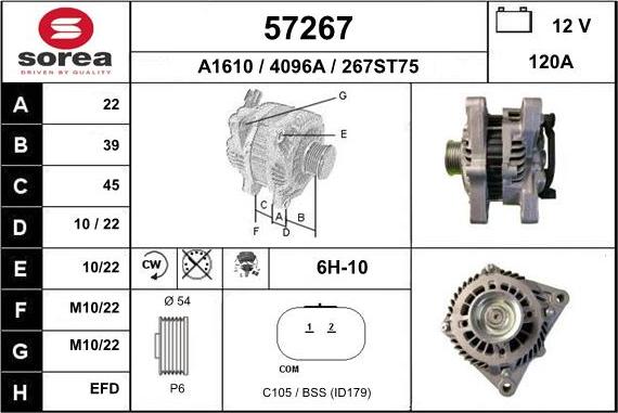 EAI 57267 - Alternateur cwaw.fr