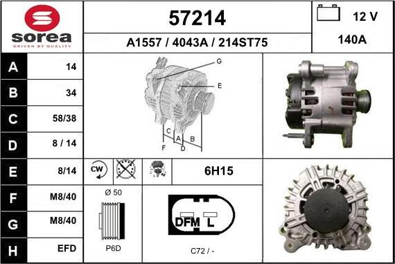 EAI 57214 - Alternateur cwaw.fr