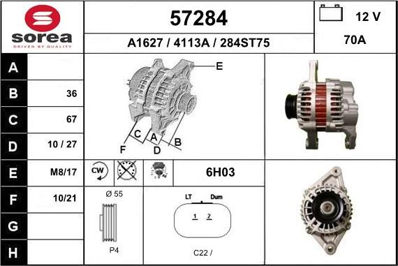 EAI 57284 - Alternateur cwaw.fr