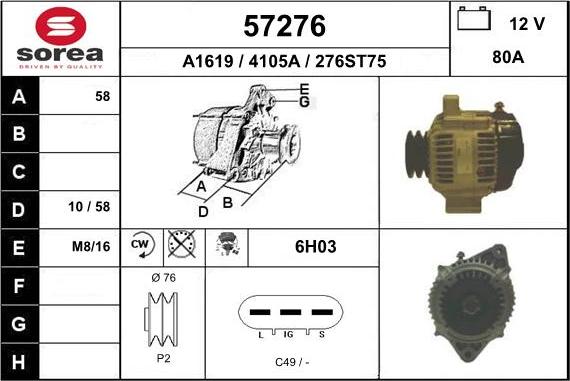 EAI 57276 - Alternateur cwaw.fr