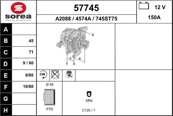 EAI 57745 - Alternateur cwaw.fr