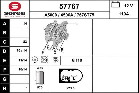 EAI 57767 - Alternateur cwaw.fr