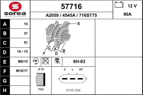 EAI 57716 - Alternateur cwaw.fr