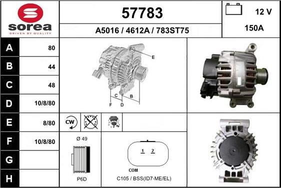 EAI 57783 - Alternateur cwaw.fr