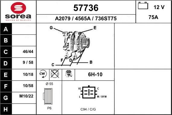 EAI 57736 - Alternateur cwaw.fr