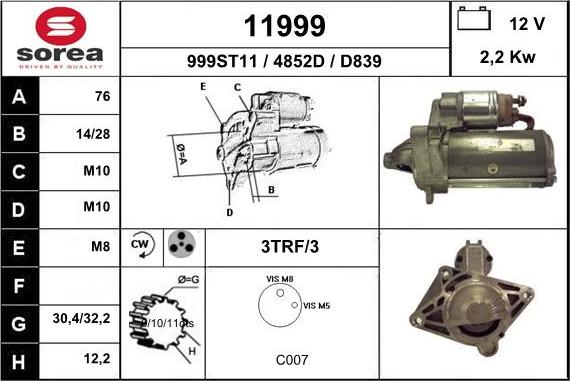 EAI 11999 - Démarreur cwaw.fr