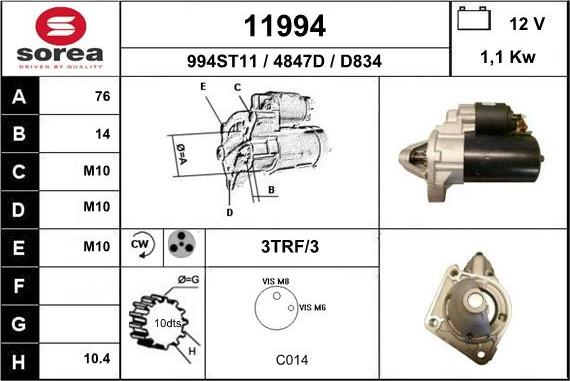 EAI 11994 - Démarreur cwaw.fr