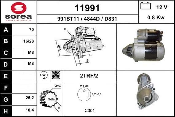 EAI 11991 - Démarreur cwaw.fr