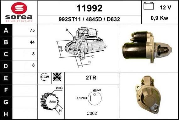 EAI 11992 - Démarreur cwaw.fr