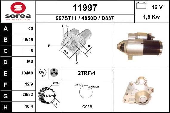 EAI 11997 - Démarreur cwaw.fr