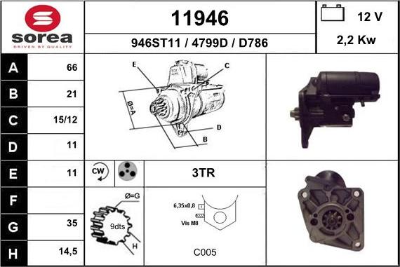 EAI 11946 - Démarreur cwaw.fr