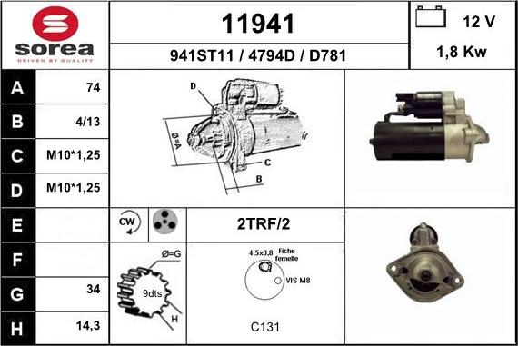 EAI 11941 - Démarreur cwaw.fr