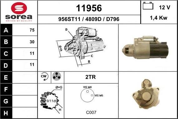 EAI 11956 - Démarreur cwaw.fr