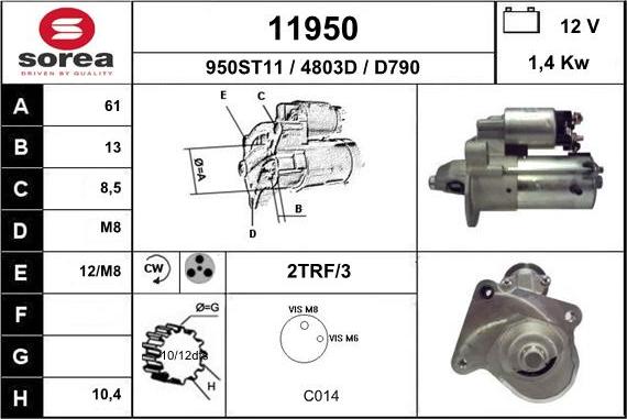 EAI 11950 - Démarreur cwaw.fr