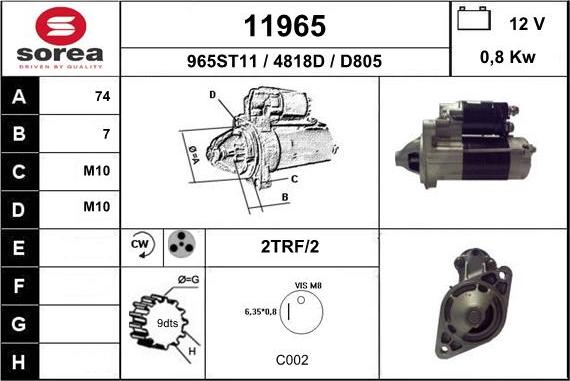 EAI 11965 - Démarreur cwaw.fr