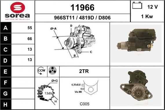 EAI 11966 - Démarreur cwaw.fr