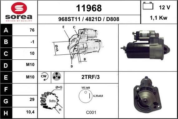 EAI 11968 - Démarreur cwaw.fr