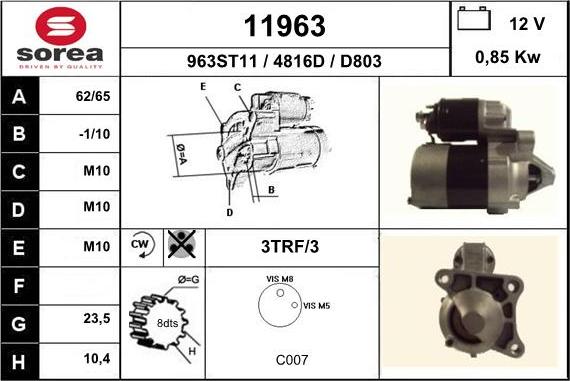 EAI 11963 - Démarreur cwaw.fr