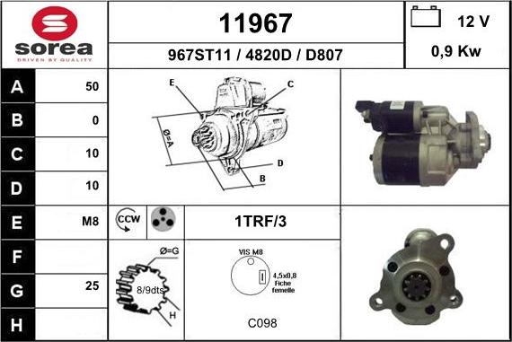 EAI 11967 - Démarreur cwaw.fr