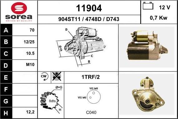 EAI 11904 - Démarreur cwaw.fr