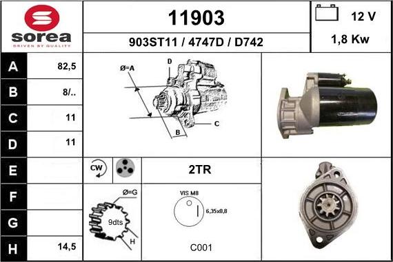 EAI 11903 - Démarreur cwaw.fr