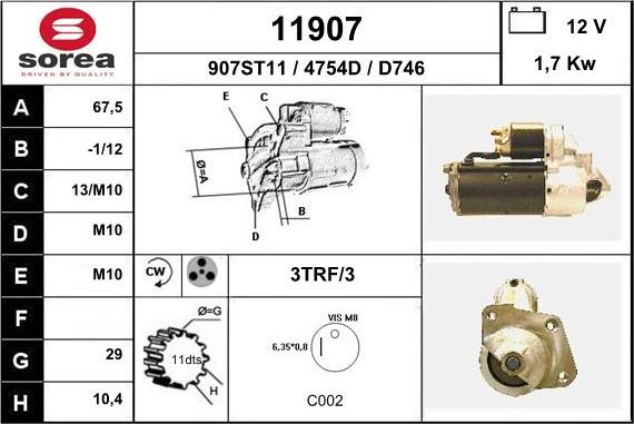 EAI 11907 - Démarreur cwaw.fr