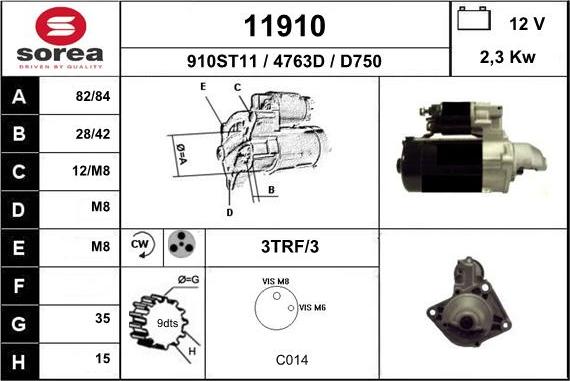 EAI 11910 - Démarreur cwaw.fr