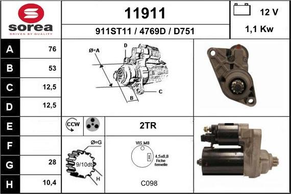 EAI 11911 - Démarreur cwaw.fr