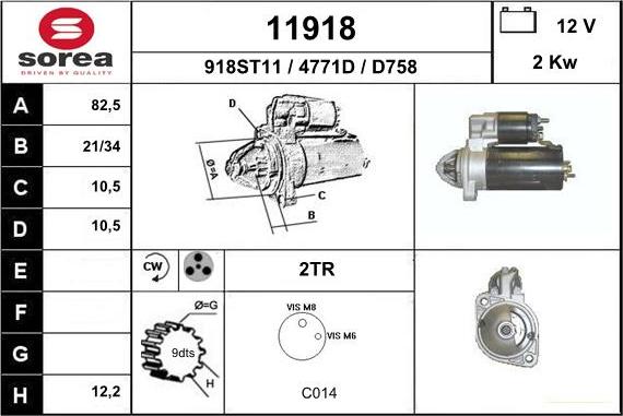 EAI 11918 - Démarreur cwaw.fr