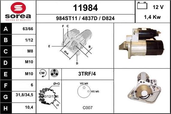 EAI 11984 - Démarreur cwaw.fr