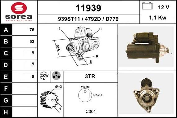 EAI 11939 - Démarreur cwaw.fr