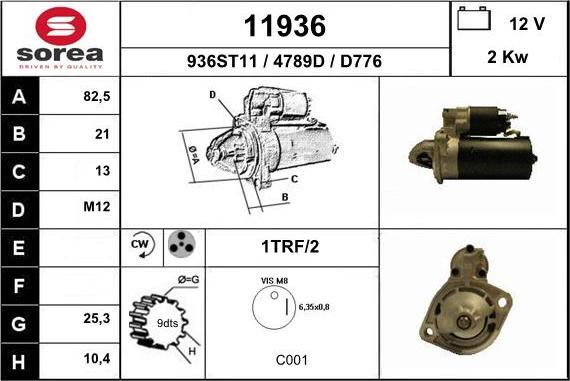 EAI 11936 - Démarreur cwaw.fr