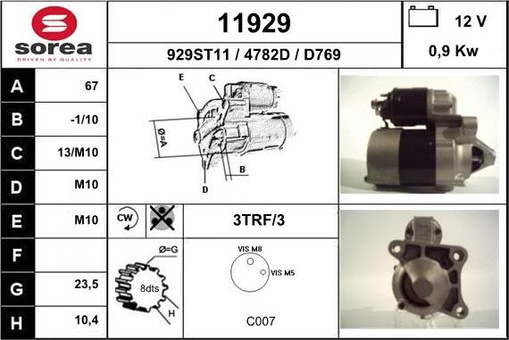 EAI 11929 - Démarreur cwaw.fr