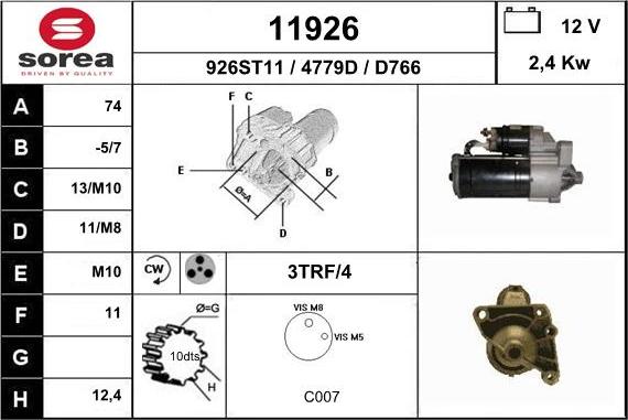 EAI 11926 - Démarreur cwaw.fr