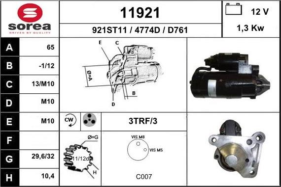 EAI 11921 - Démarreur cwaw.fr