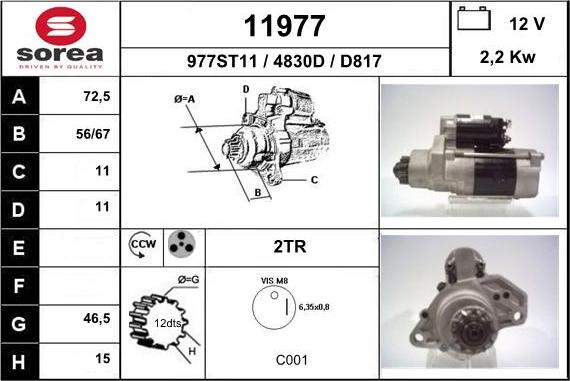 EAI 11977 - Démarreur cwaw.fr