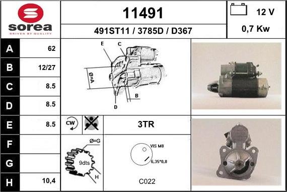 EAI 11491 - Démarreur cwaw.fr