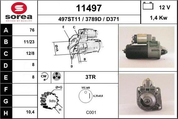 EAI 11497 - Démarreur cwaw.fr