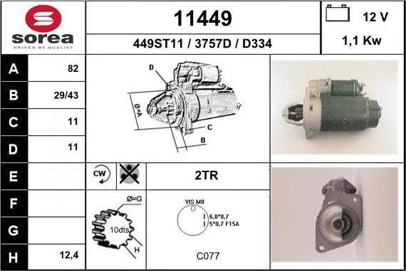 EAI 11449 - Démarreur cwaw.fr