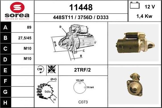 EAI 11448 - Démarreur cwaw.fr