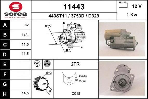 EAI 11443 - Démarreur cwaw.fr