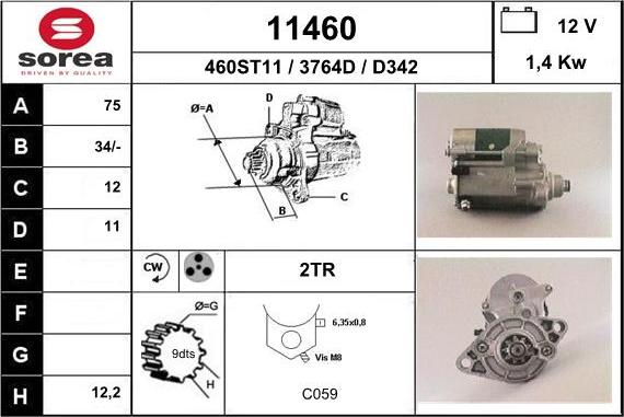 EAI 11460 - Démarreur cwaw.fr