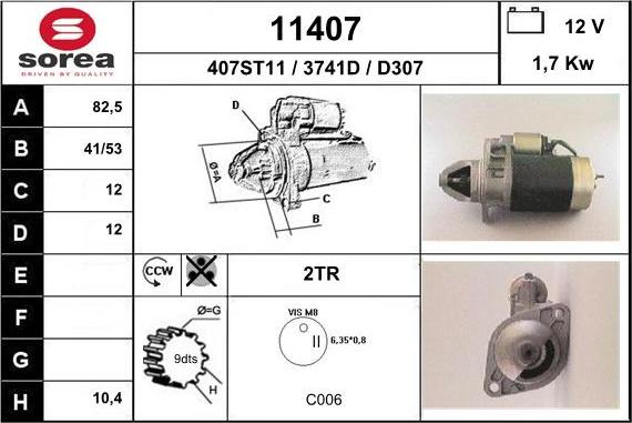 EAI 11407 - Démarreur cwaw.fr