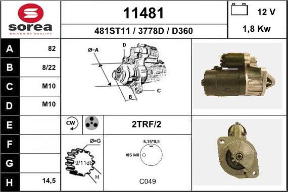 EAI 11481 - Démarreur cwaw.fr