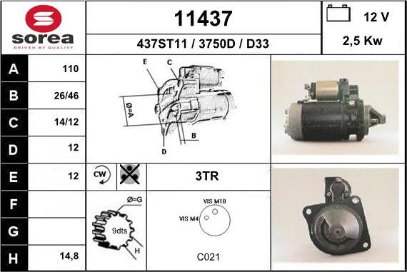 EAI 11437 - Démarreur cwaw.fr