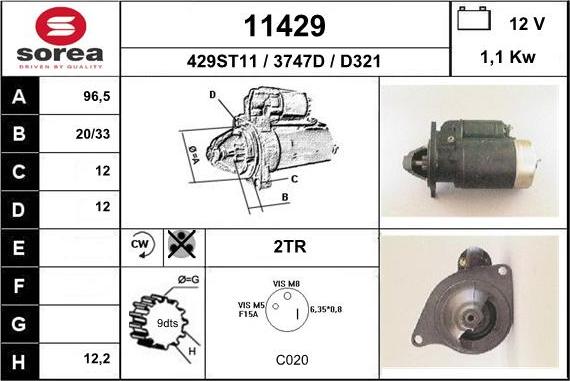 EAI 11429 - Démarreur cwaw.fr