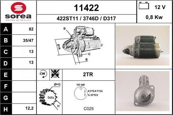 EAI 11422 - Démarreur cwaw.fr